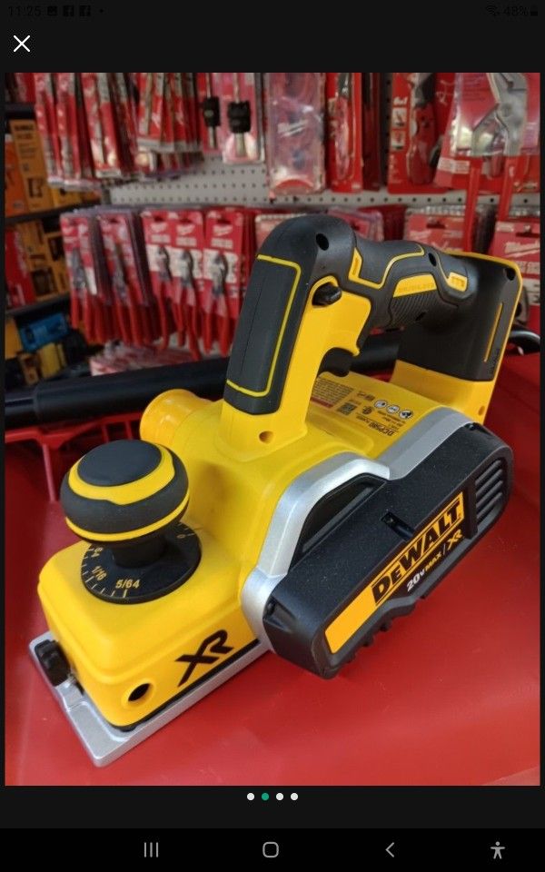 DeWalt 20V Max XR Brushless Cordless Planer.  Tool-Only 