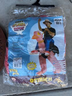 Inflatable Ostrich Cowboy Costume