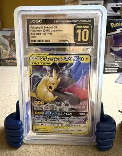 CGC 10  Pristine Pikachu & Zekrom GX