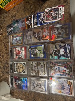 CeeDee Lamb Dallas Cowboys Football Lot 21 Cards. 3 Graded, several numbered.
