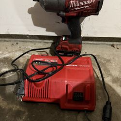 Milwaukee 1/2 Impact, XC5.0 Battery + Supercharger Combo