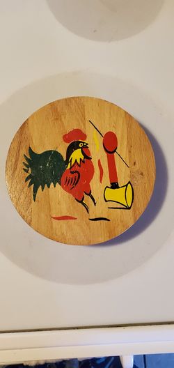 Vintage Wooden Hamburger Press