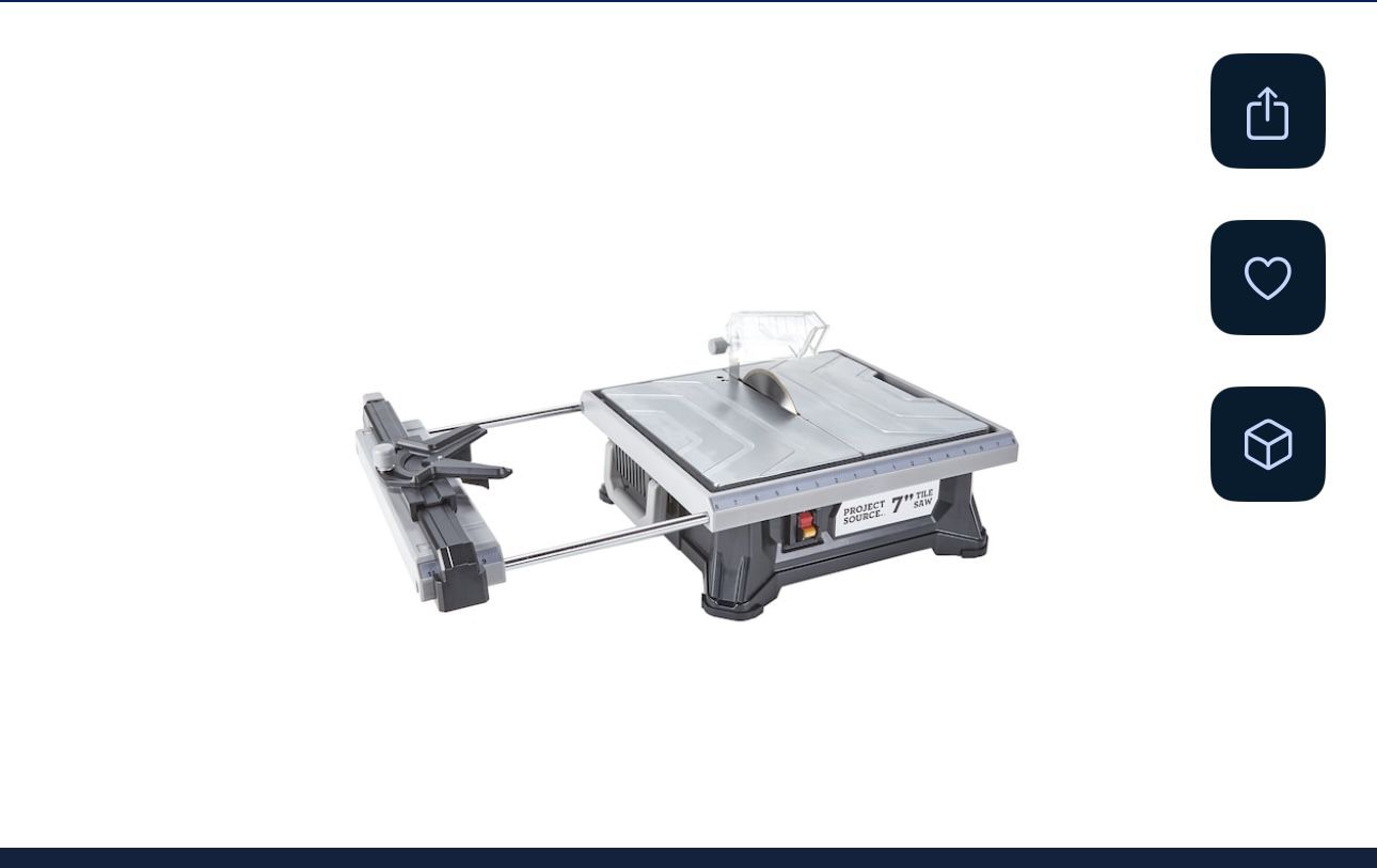 7 In Wet Tile Table Top Saw