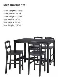 Ikea hangernas bar table&bar stools