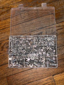 205PC Stainless Steel Rivet Nut Set w/ Case – New, Flat Head Inserts