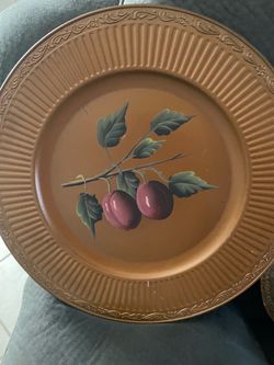 Charger decor 13 inches wide -(2)