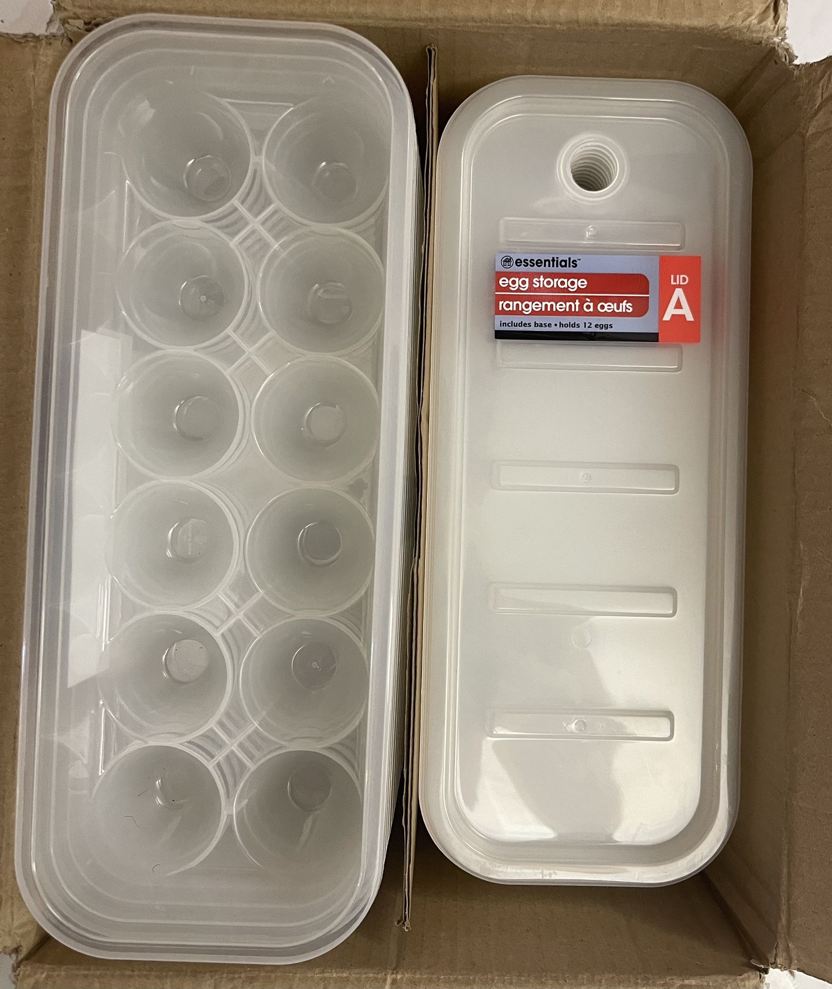 Egg Containers Each Holds 12 Eggs (plastic ) With Lids $2 Each I Have Multiple