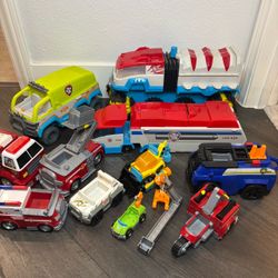 PAW Patrol Vehicle Toy Lot Dinosaur Rescue