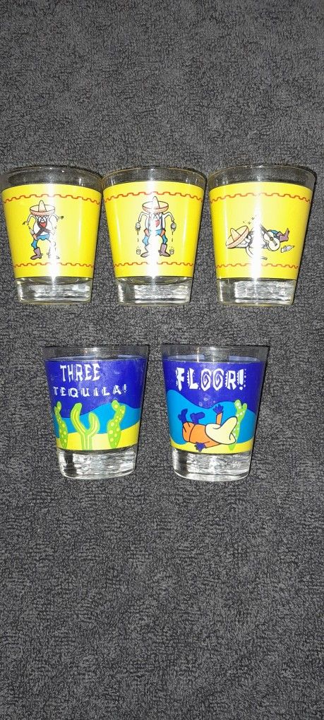 Vintage Shot Glasses.