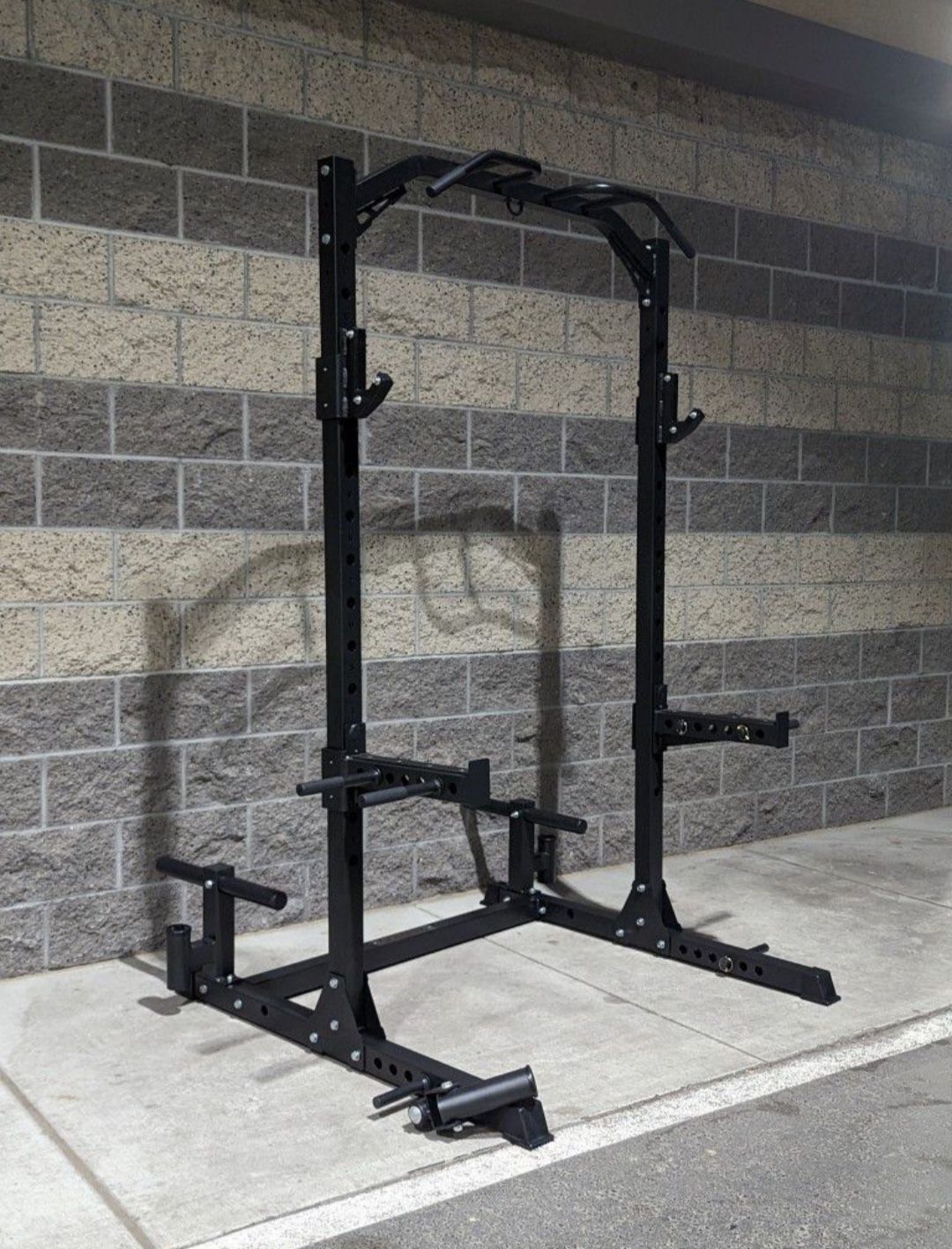 New Monster Half Rack Squat Rack Add Weight Bench djustable Bench, Olympic Weights , Olympic Barbell