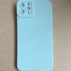 11 Pro Max Light Blue Phone Case