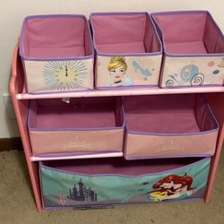 Princess Toddler Storage Rack 