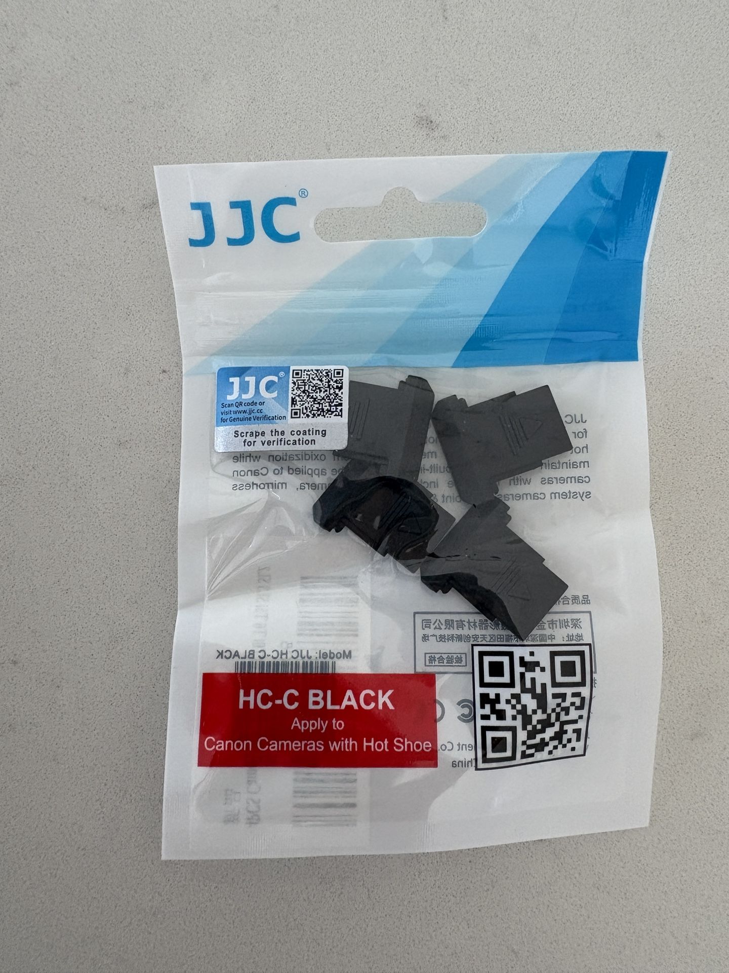 JJC HC-C Hot Shoe Cover In Black For Canon Cameras