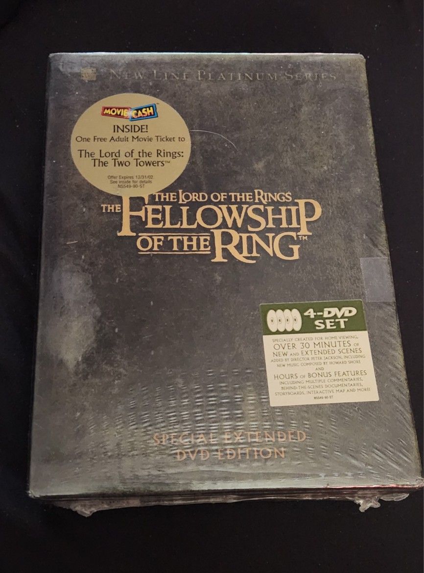 Lord Of The Rings 4 Set Dvd Fellowship Of The Ring