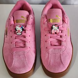 Puma Custom Hello Kitty Glitter Kitty Kids Sneakers