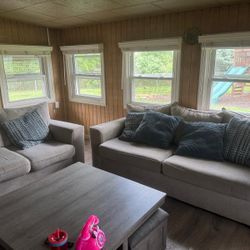 A Sofa & A Love Seat 