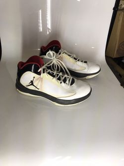Nike Jordan Aero Flight Flywire 524959-101 White Patent Basketball Men's