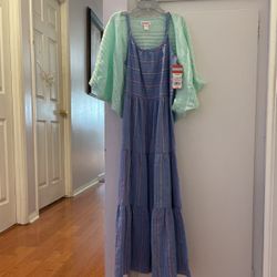 Girl Cardigan Maxi Dress Size 7/8