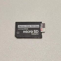 32gb Sony PSP Memory Stick Memory Card (Micro SD + Pro Duo Adapter)28 games in