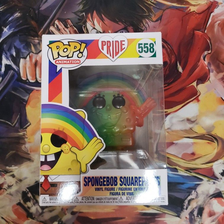 SpongeBob Rainbow Funko Pop J Balvin Autograph