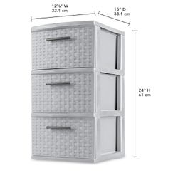 Sterilite Sterilite 3 Drawer Weave Storage Tower