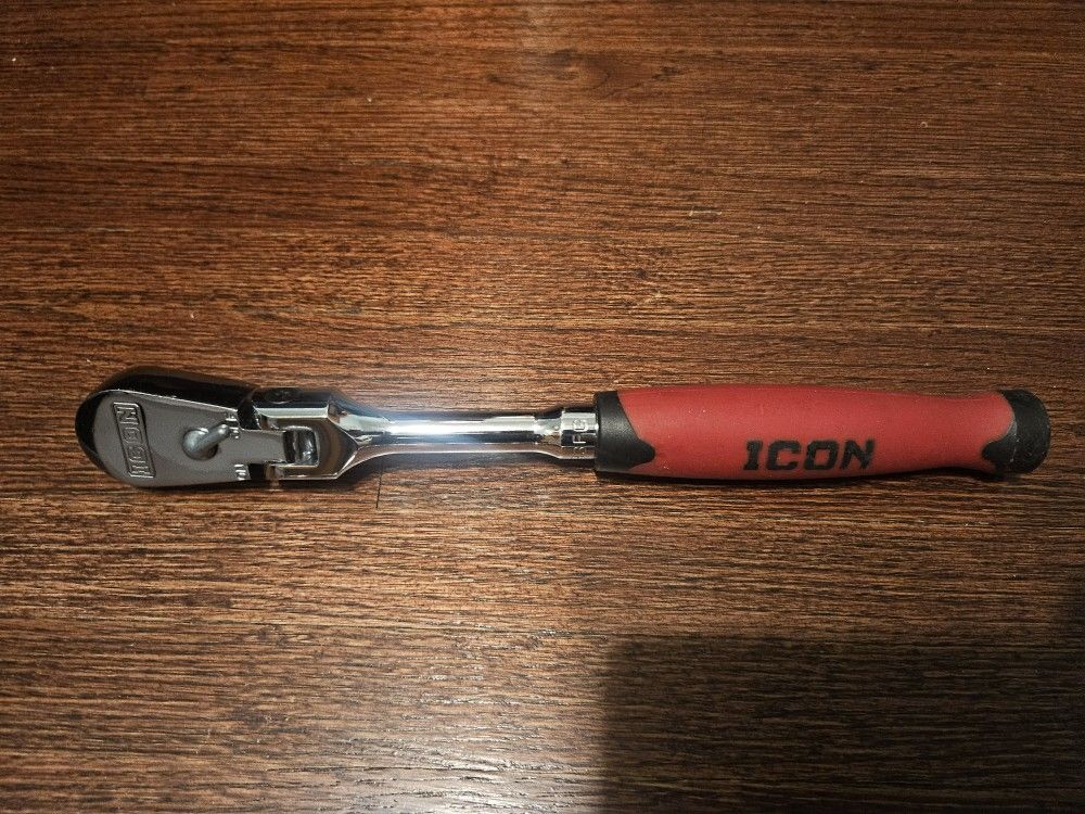 Icon 1/2" Drive Soft Grip Flex Head Ratchet