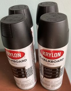 4  New Cans Black Chalkboard Spray Paint-$28 Firm,No Holds Or Spam