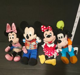Disney Mickey Mouse Plush Toy Set of 4