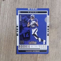 Rashod Bateman wide receiver football card