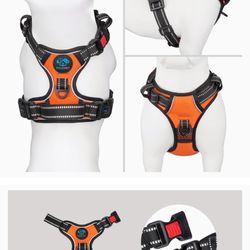 No Pull Dog Harness Medium Reflective Front Clip Vest 