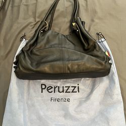 Italy Peruzzi Leather Handbag