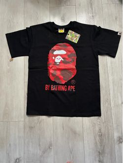 Red and black bape t shirt size small