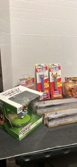 Mixed Collectibles Lot – Funko, PEZ, Harry Potter, More