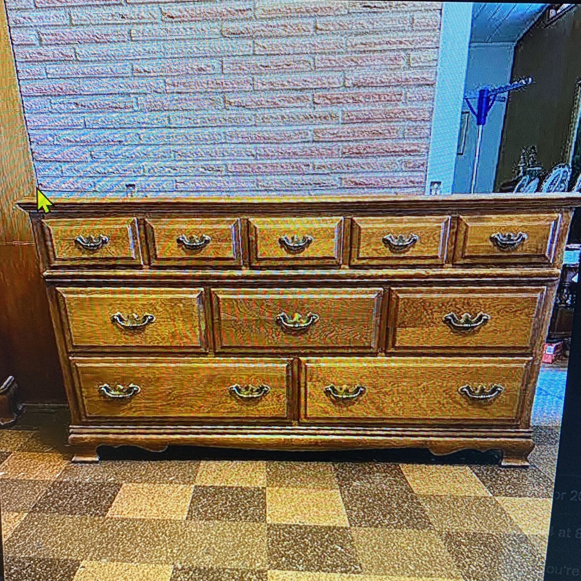 Colonial Chest Of Draws & Vanity Mirror PDX