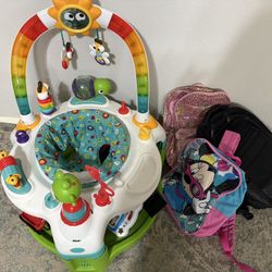 Stroller, Bouncer, Bag Packs