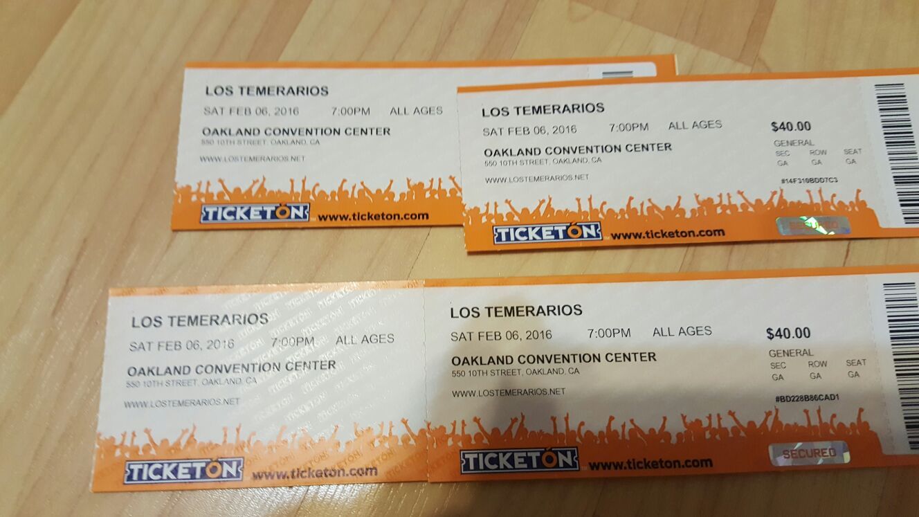 Boletos para Los Temerarios