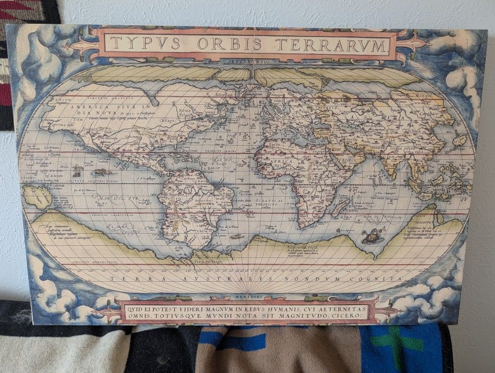 Canvas-printed Map