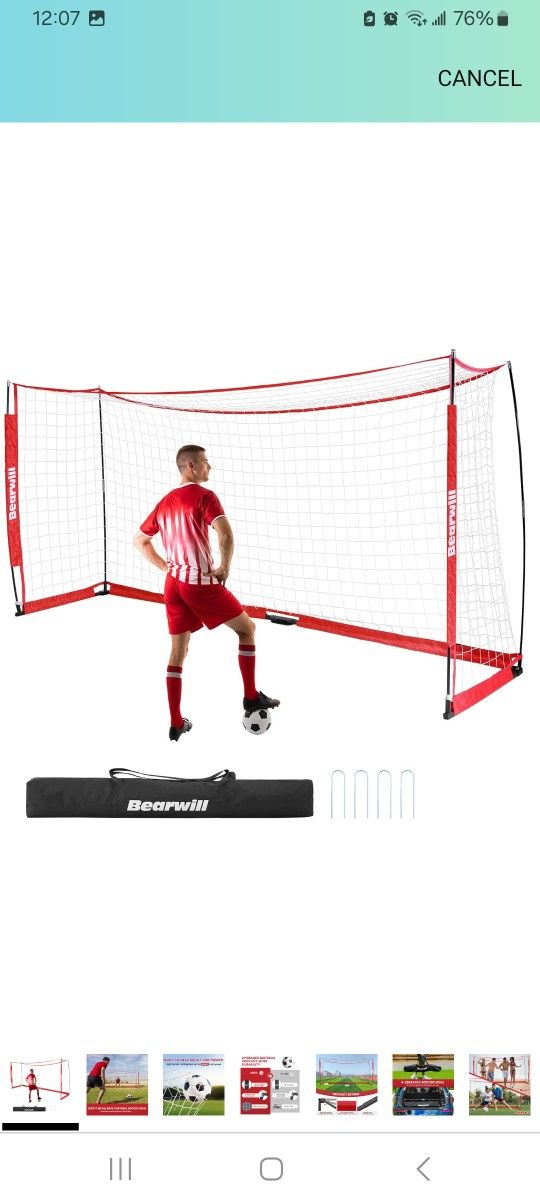 12x16 Foot Soccer Goal Net $80