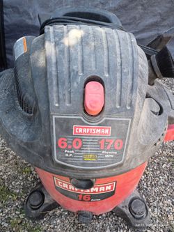 Craftsman dry and wet vac 6.0 HP 170 mph blow