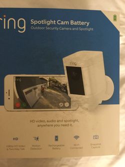 New Ring camera (price is firm)