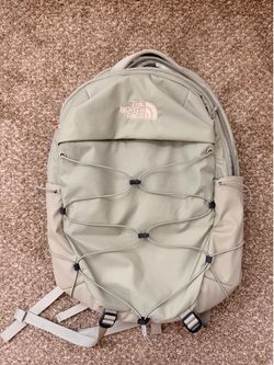New Northface borealis luxe Backpack light green and rose gold