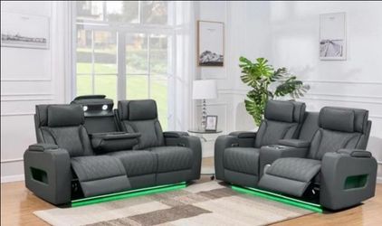 RECLINERS SOFA AND LOVESEAT