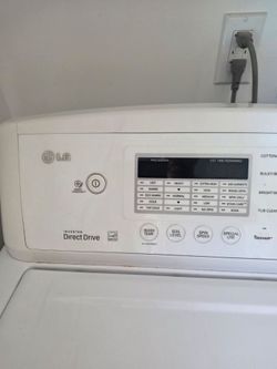 LG washer and dryer gas