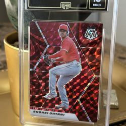 2021 Shohei Ohtani Mosaic PRIZM RED MINT 10
