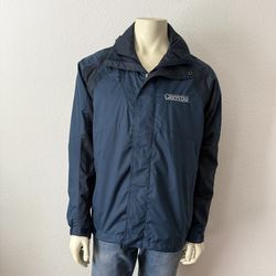 Port Authority Navy Windbreaker waterproof Ranger Jacket with Greystar Logo