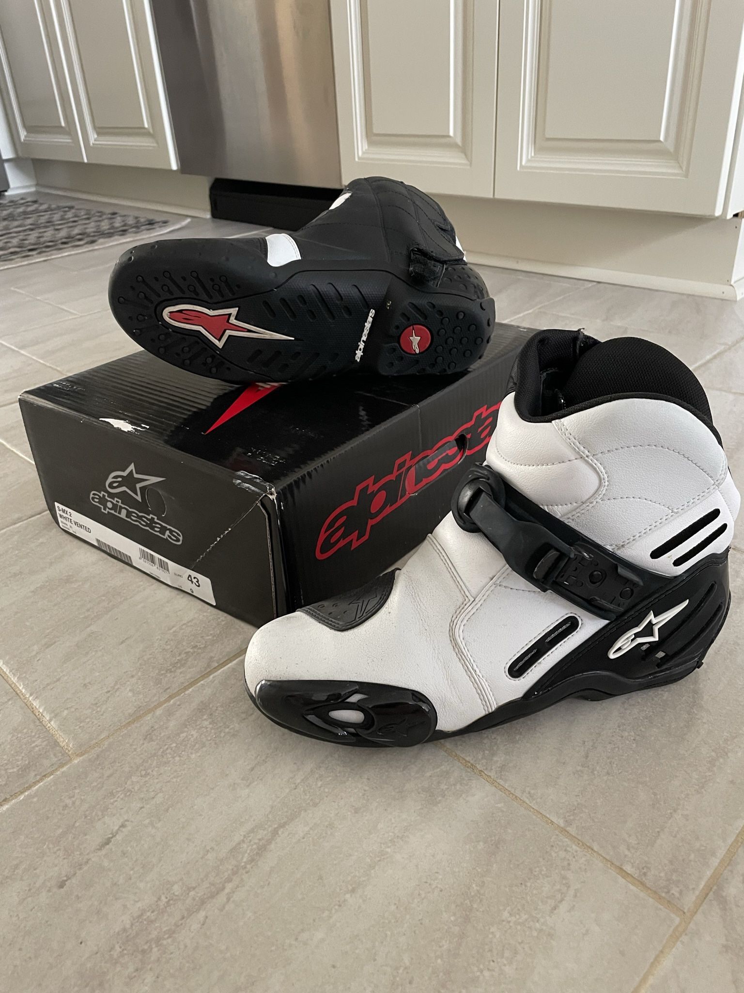 Alpine stars S-MX 2 Motorcycle Boots WHITE