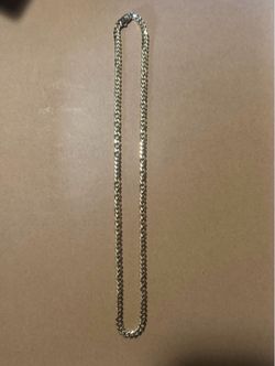 22" 14k Gold Cuban link chain