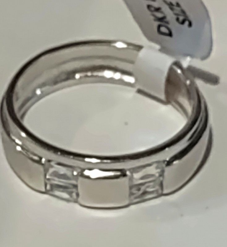 Authentic Sterling Silver wedding and engagement ring.