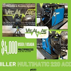 0203 - MILLER MULTIMATIC 220 ACDC – Multiprocess / VITAL ARC WELDING