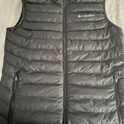 Columbia Mens White Out Omni-Heat Puffer Vest